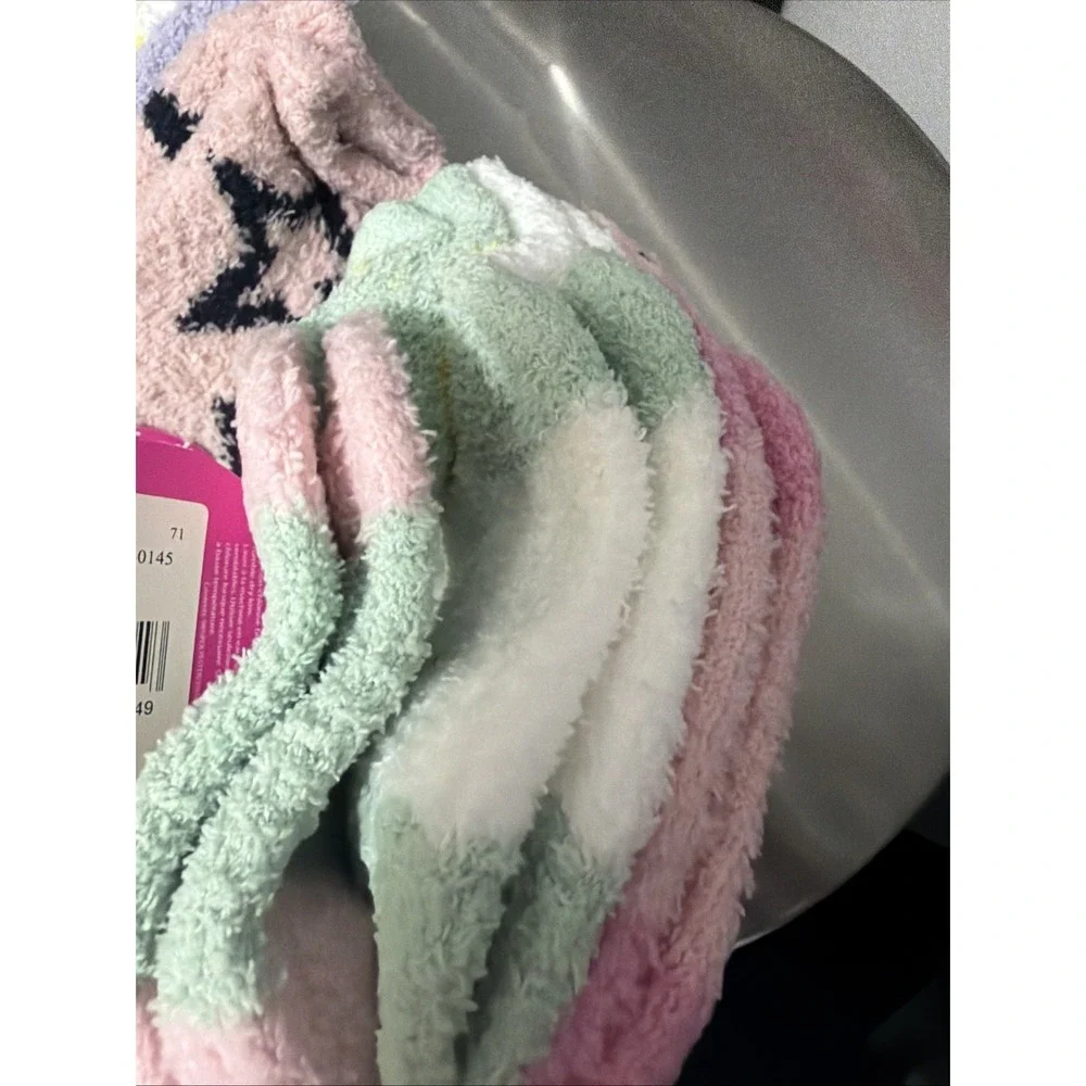 Toddler Girl Cozy Fluffy Fuzzy Socks 6 Pairs Warm Winter Size 11-4